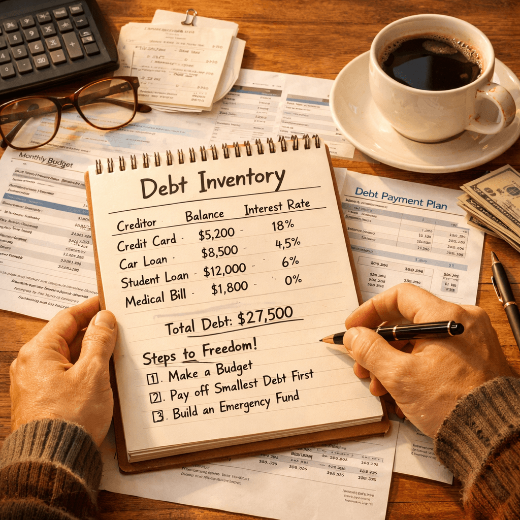 Organized debt inventory
