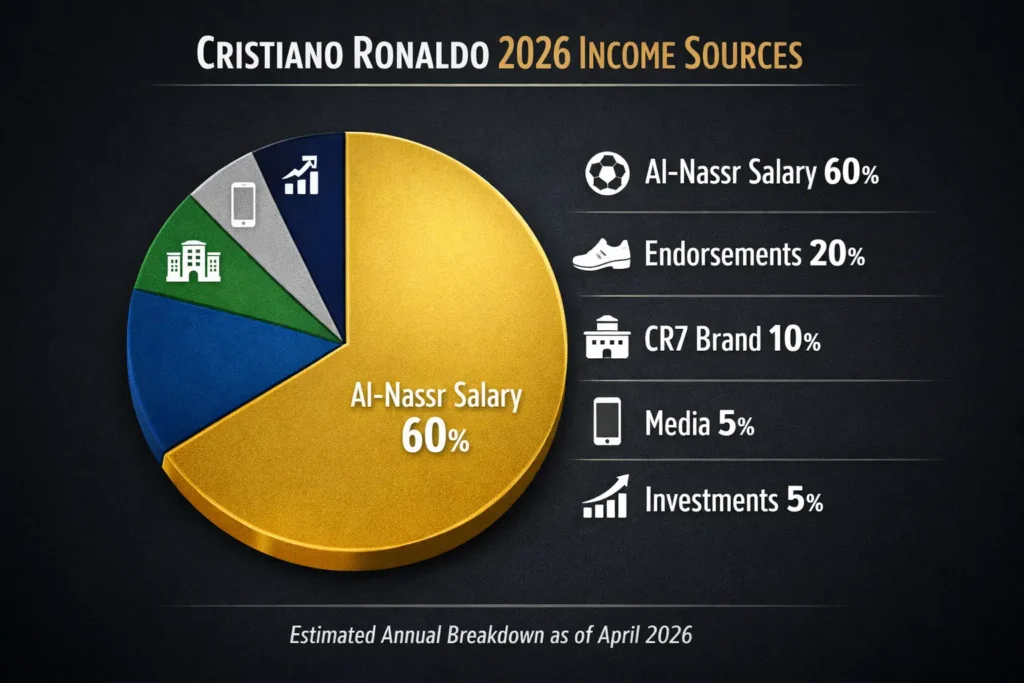 Cristiano Ronaldo 2026 Income Sources Chart
