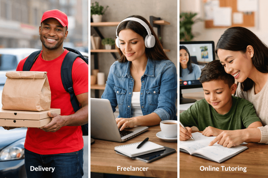 Multiple side hustle options